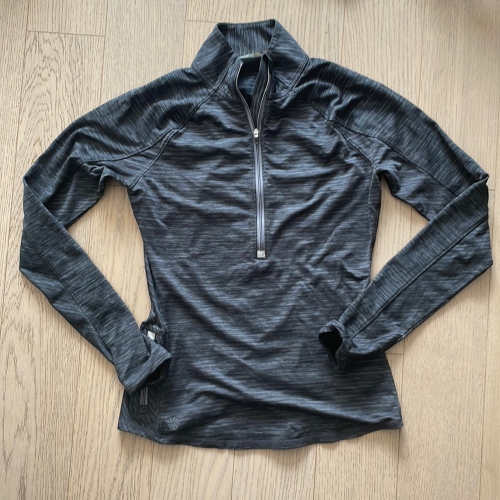Athleta Dark Grey Quarter Zip Up